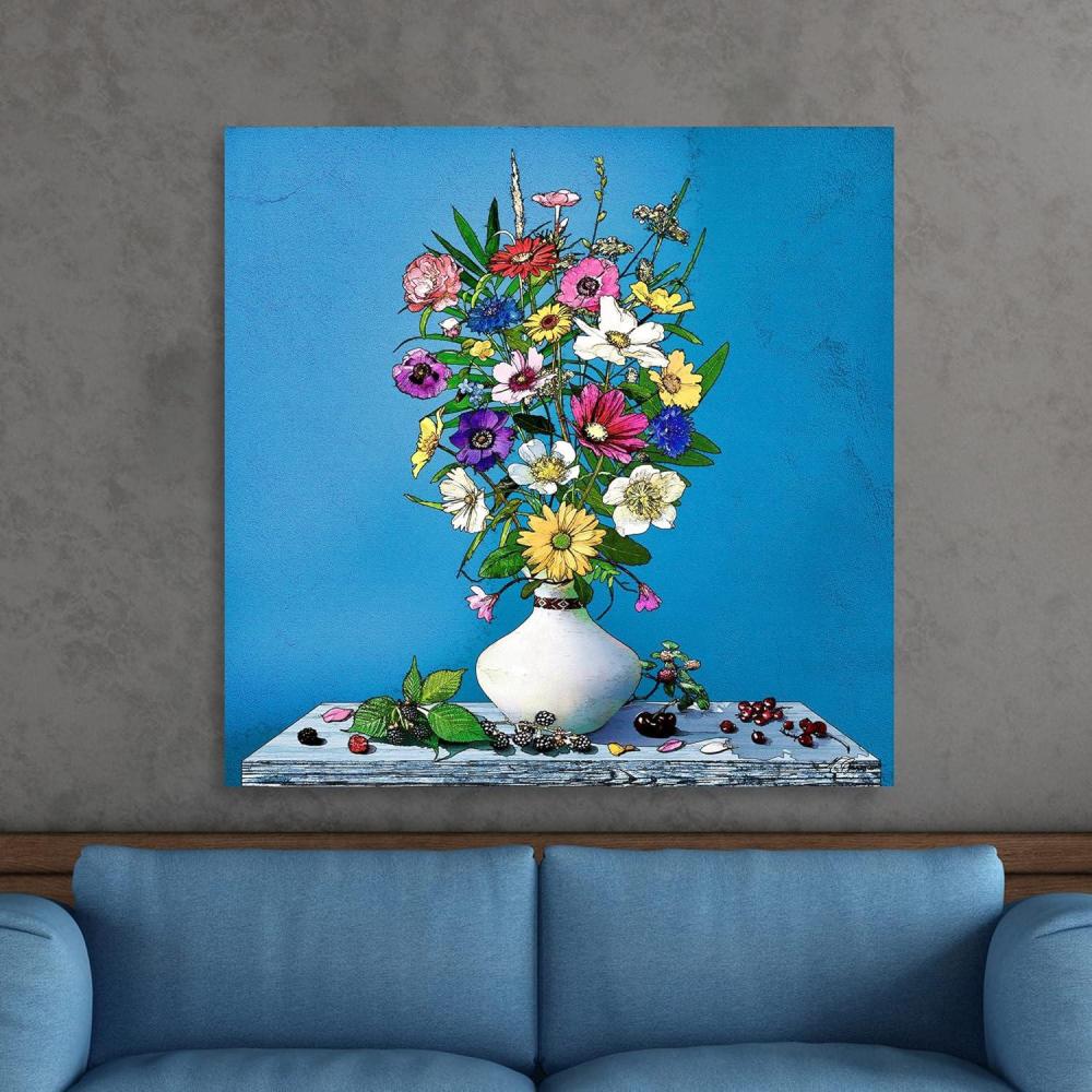 image:imageArmen Living Flowers 31  Square Wrapped Canvas Wall Art Print 8 x 831L x 31W