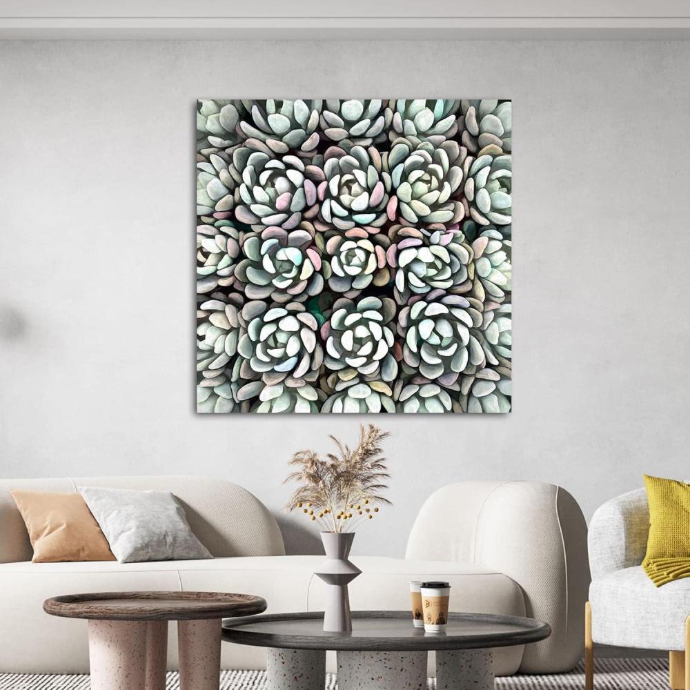 image:imageArmen Living Graptoveria Olivia Square Wrapped Canvas Wall Art Print 48 x 4848 x 48