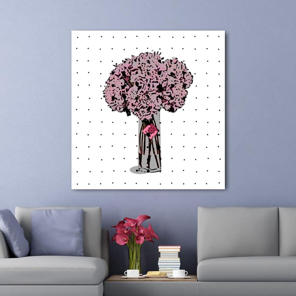 image:imageArmen Living Pop Art Hydrangia Bouquet 225  Square Wrapped Canvas Wall Art Print 20 x 2024x24