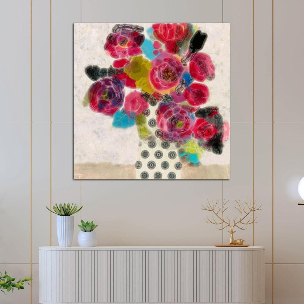image:imageArmen Living Red Roses I Square Wrapped Canvas Wall Art Print 20 x 2048x48