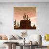 image:imageArmen Living Cactus Flowers 483  Square Wrapped Canvas Wall Art Print 36 x 3620 x 20