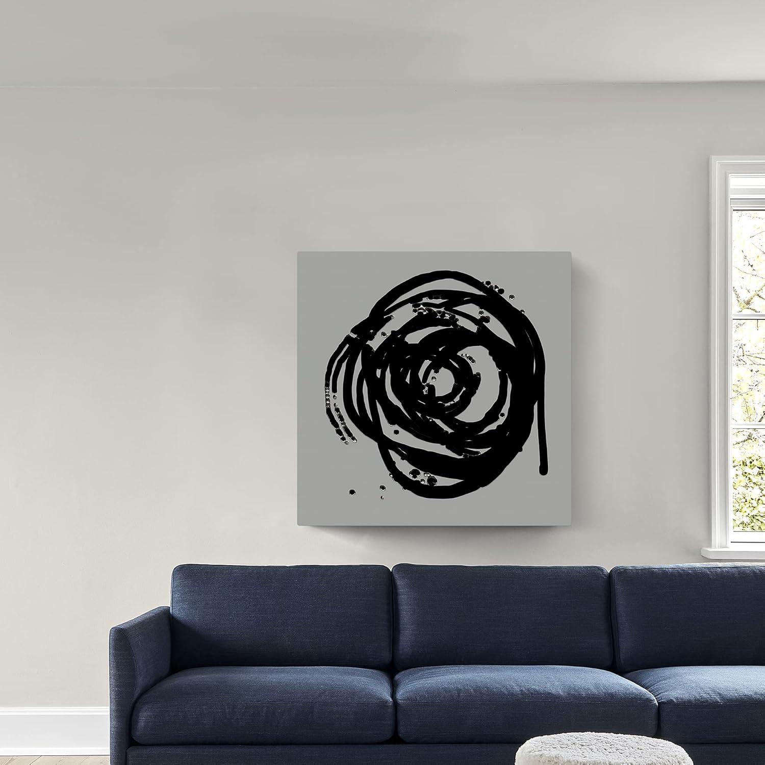 image:imageArmen Living A Way Out II Square Black and Grey Wrapped Canvas Wall Art Print 12 x 1248L x 48W