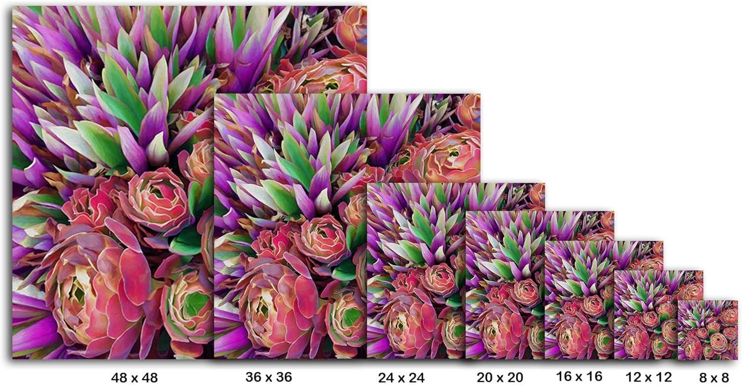 image:imageArmen Living Cactus 535 Square Wrapped Canvas Wall Art Print 24 x 2420 x 20