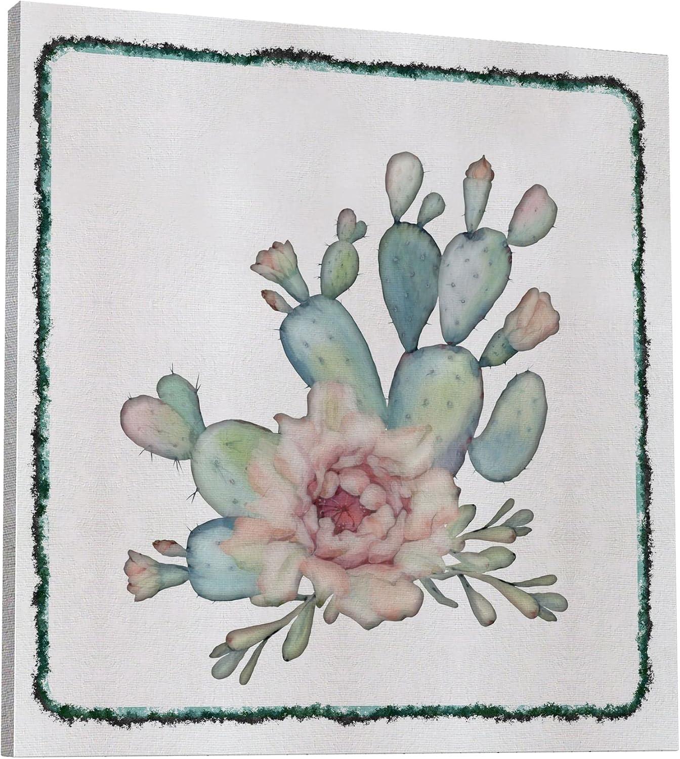 image:imageArmen Living Cactus 536 Square Wrapped Canvas Wall Art Print 36 x 3616 x 16