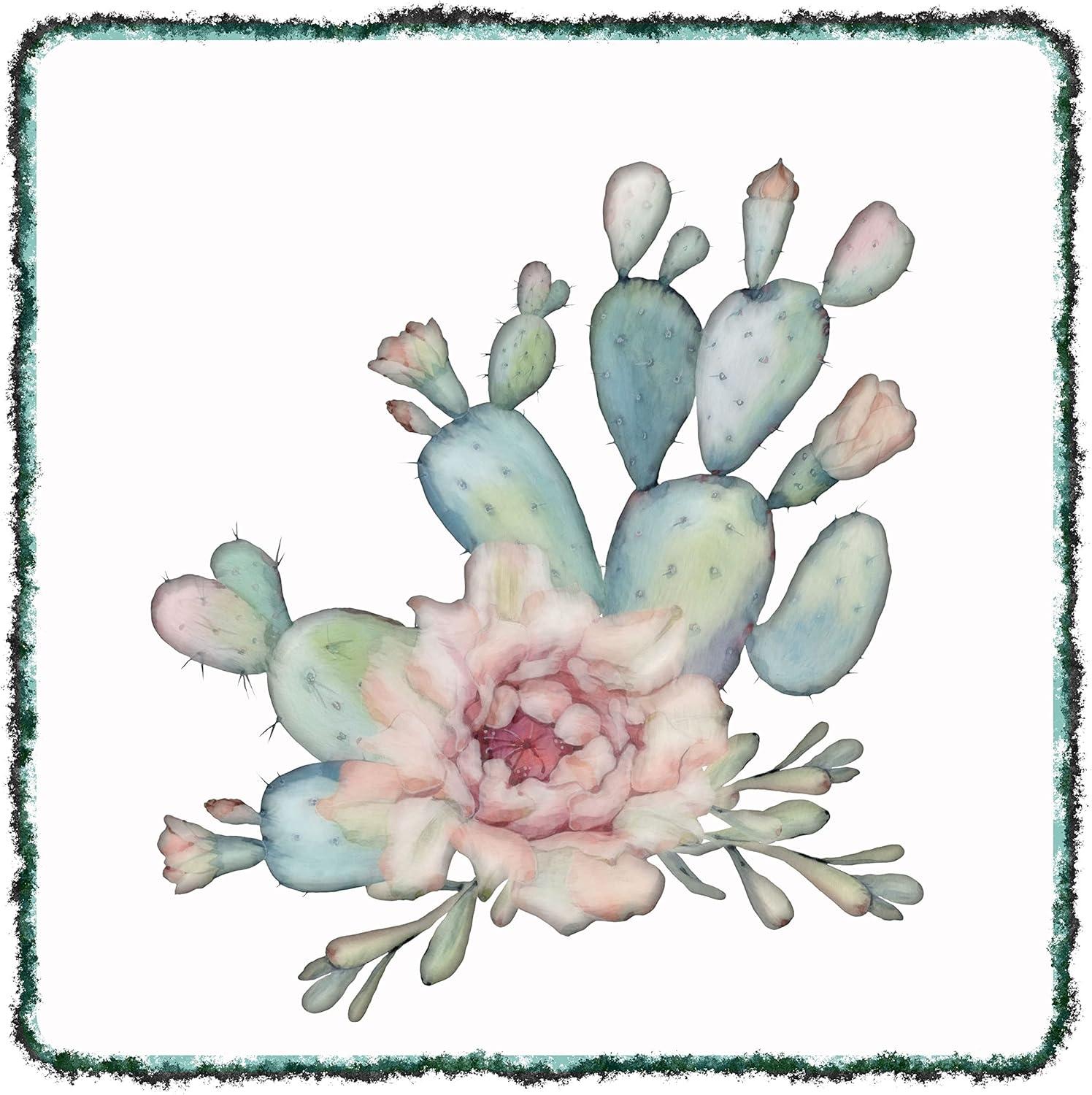 image:imageArmen Living Cactus 536 Square Wrapped Canvas Wall Art Print 36 x 3616 x 16