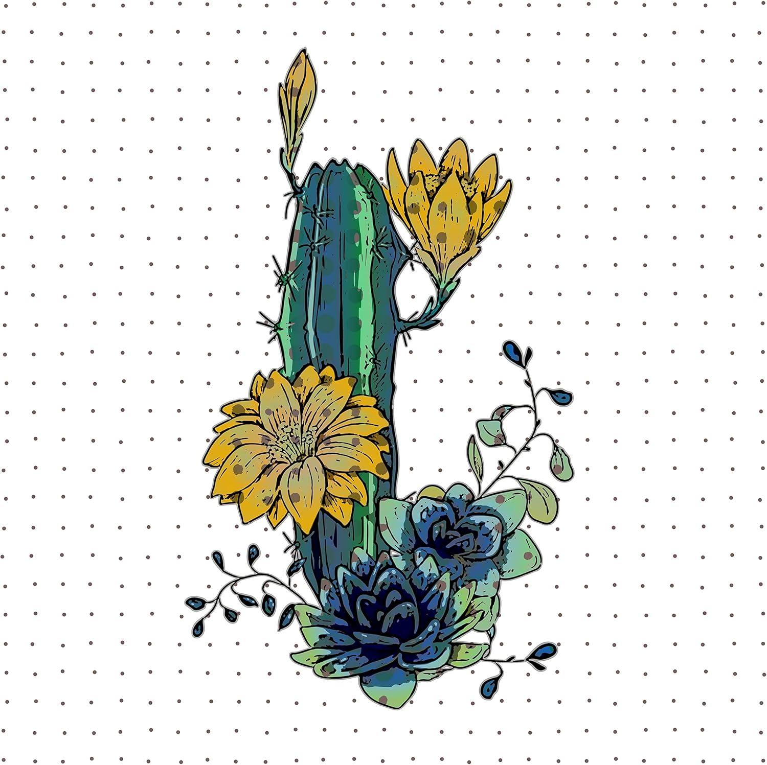 image:imageArmen Living Cactus Flowers 762 Square Wrapped Canvas Wall Art Print 8 x 836 x 36