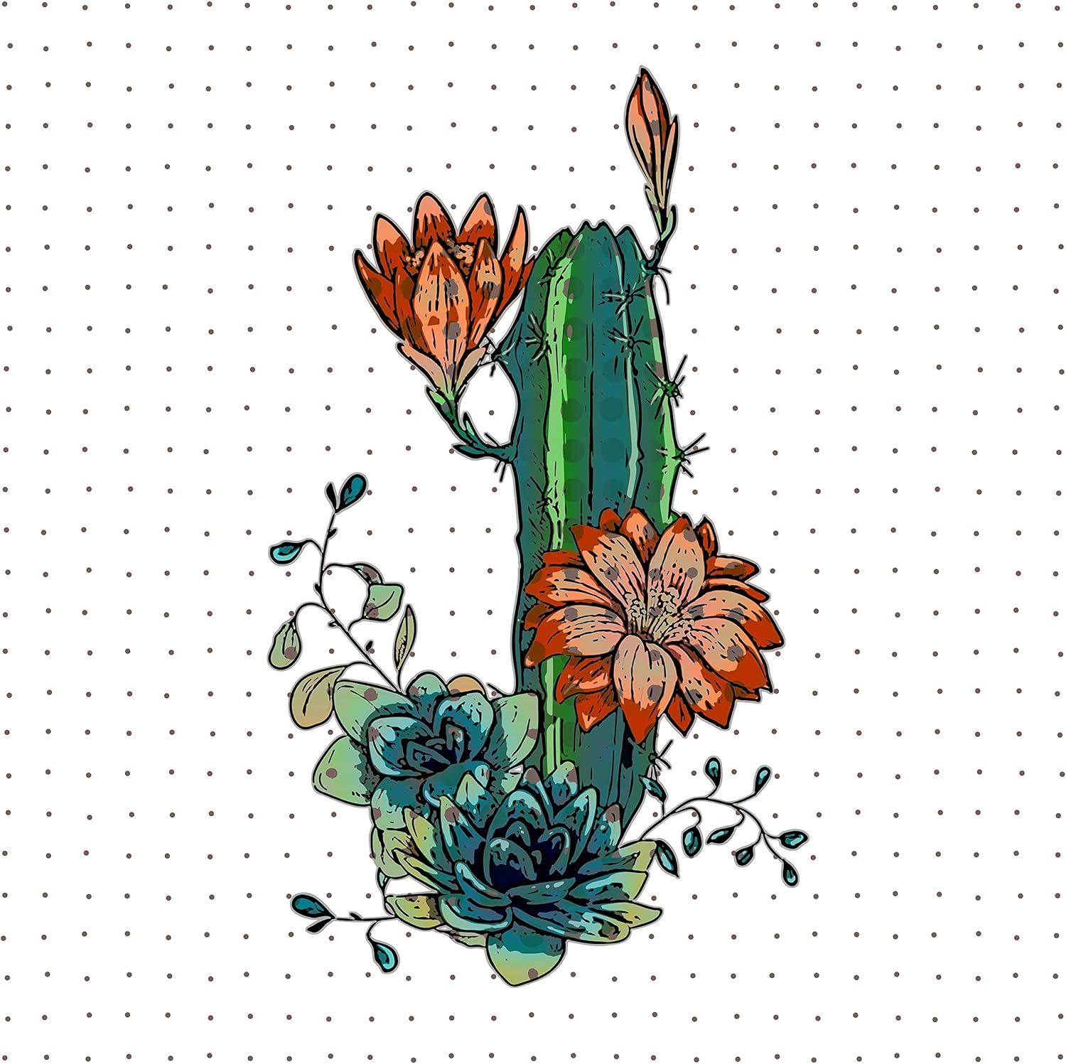 image:imageArmen Living Cactus Garden View 129 Square Wrapped Canvas Wall Art Print 16 x 1624 x 24