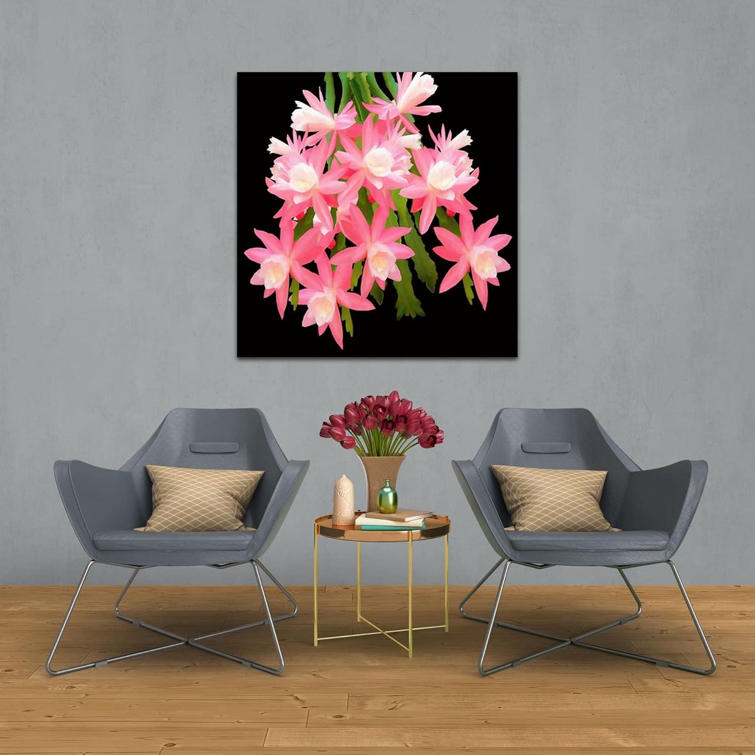 image:imageArmen Living Cactus Succulents 649 Square Wrapped Canvas Wall Art Print 12 x 1236 x 36