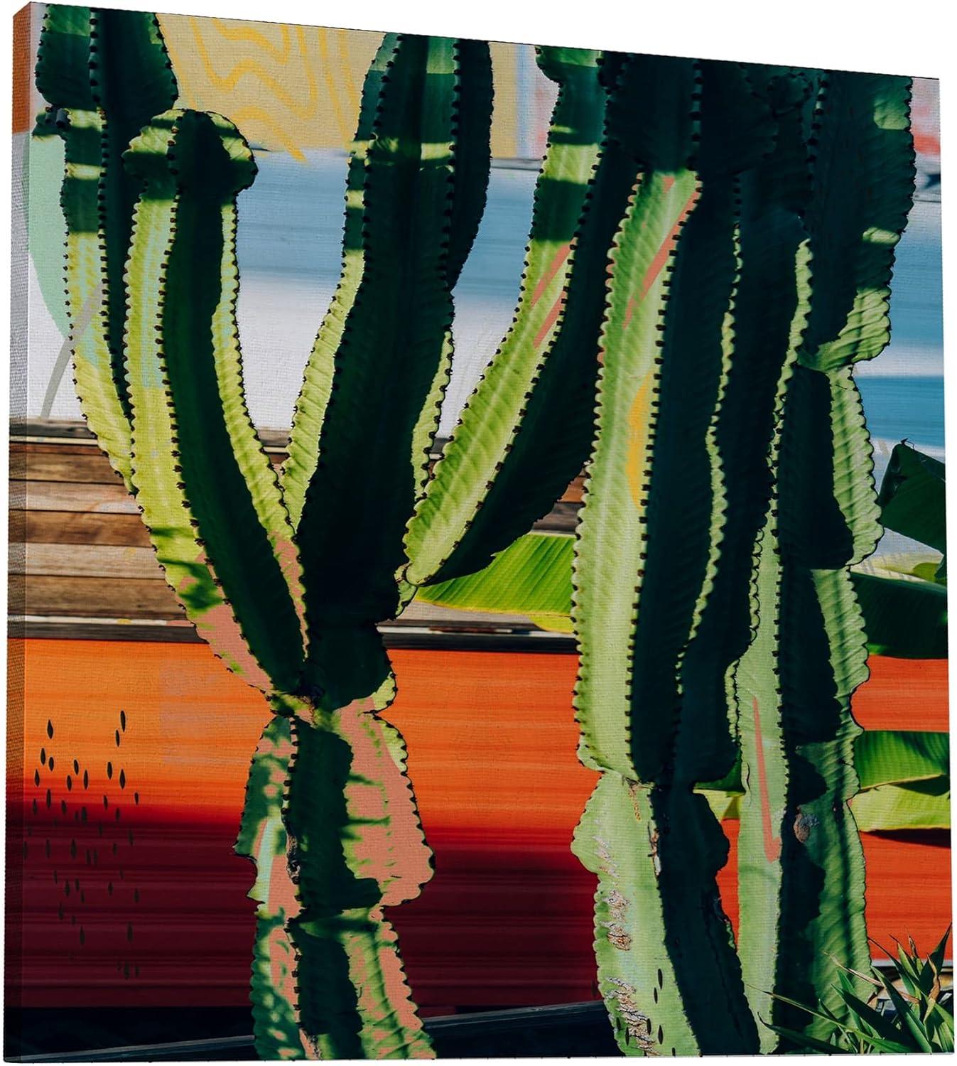 image:imageArmen Living Cactus Succulents 652 Square Wrapped Canvas Wall Art Print 20 x 2048 x 48