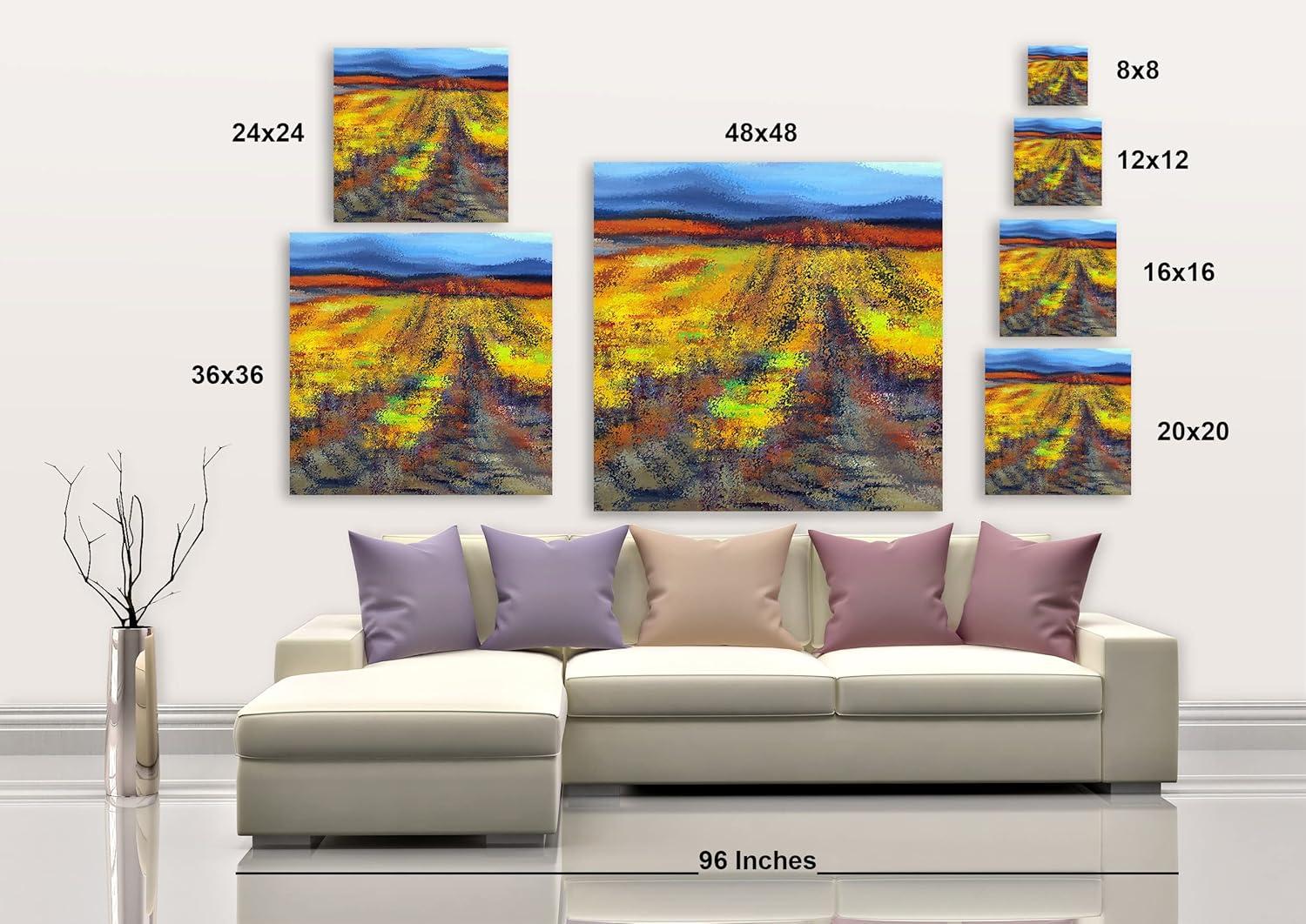 image:imageArmen Living Field of Dreams II Square Wrapped Canvas Wall Art Print 48 x 4836L x 36W