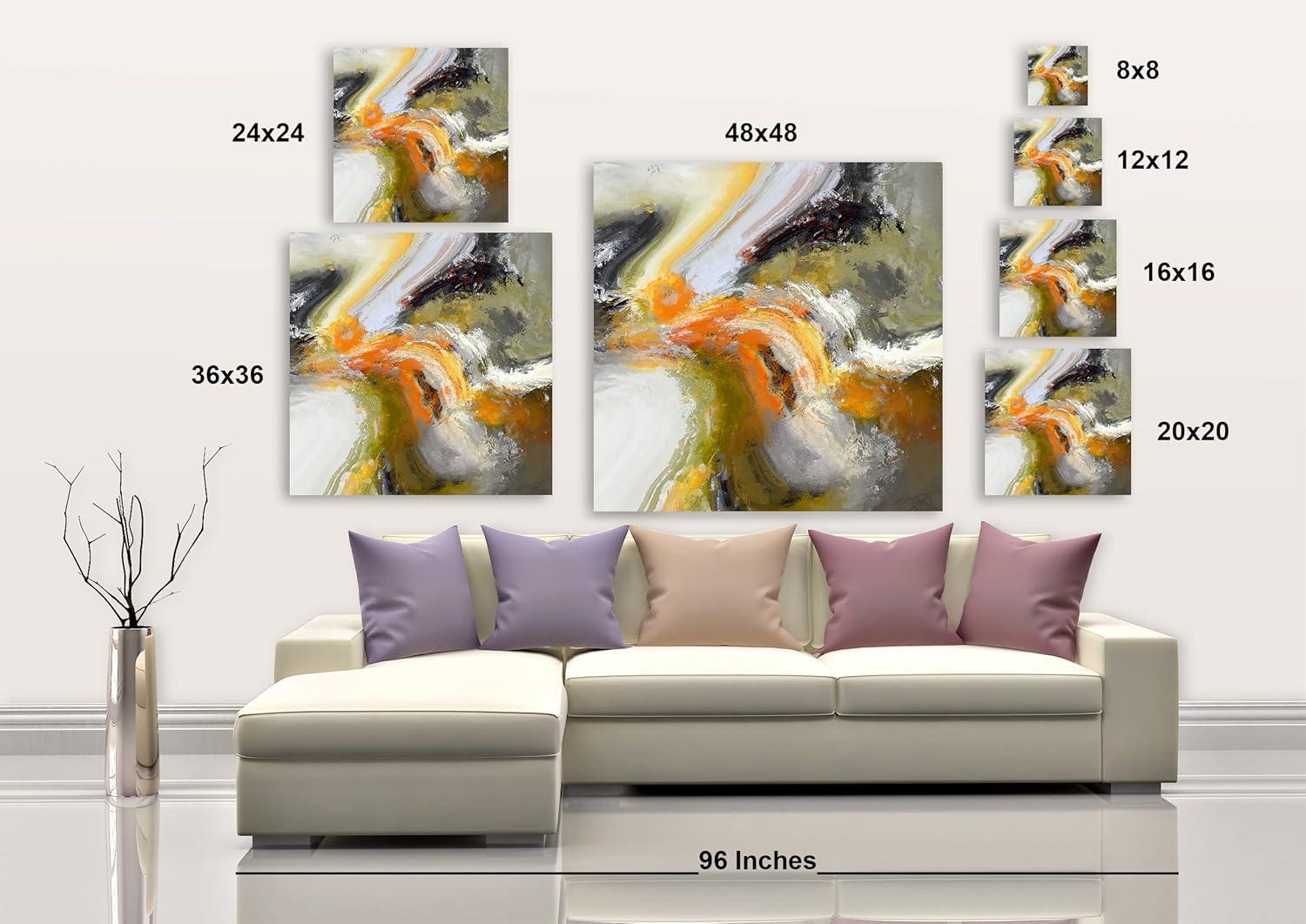 image:imageArmen Living First Sunrise Square Wrapped Canvas Wall Art Print 24 x 2416L x 1W