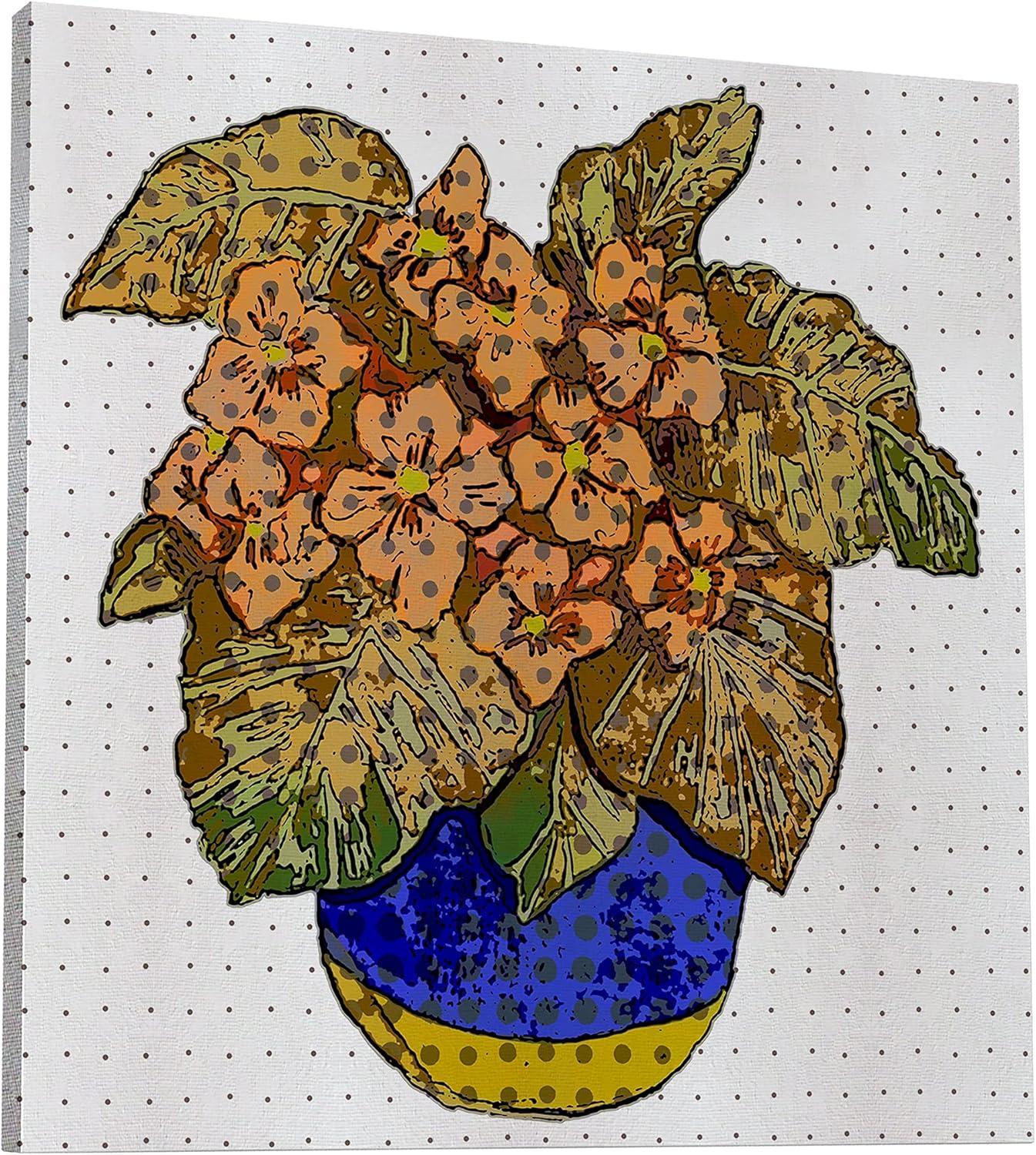 image:imageArmen Living Pop Art Flowers 151 Square Wrapped Canvas Wall Art Print 20 x 2020x20