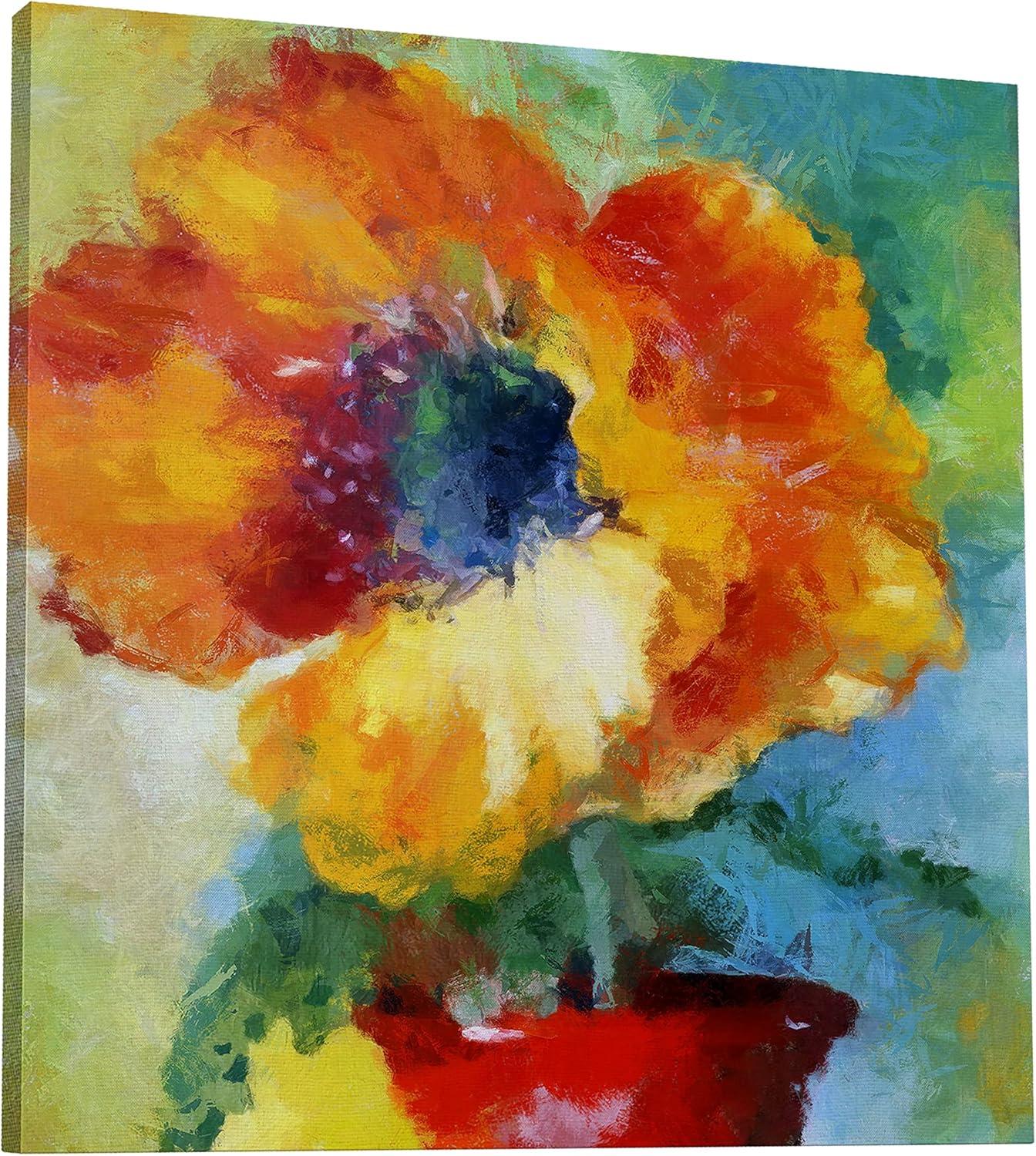 image:imageArmen Living Potted Flowers 204 Square Wrapped Canvas Wall Art Print 16 x 1636x36