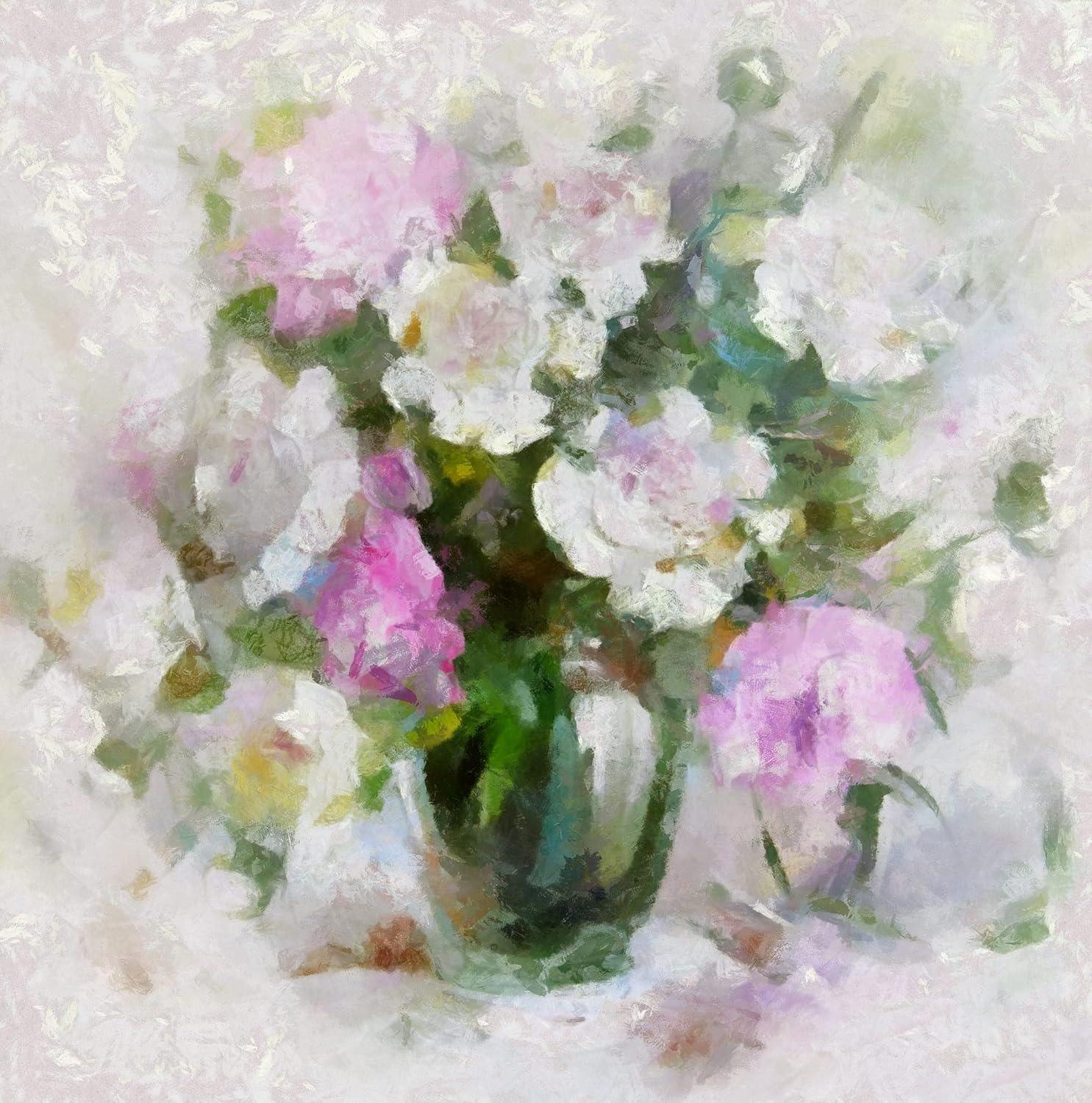 image:imageArmen Living Romantic Bouquet 246 Square Wrapped Canvas Wall Art Print 8 x 836x36