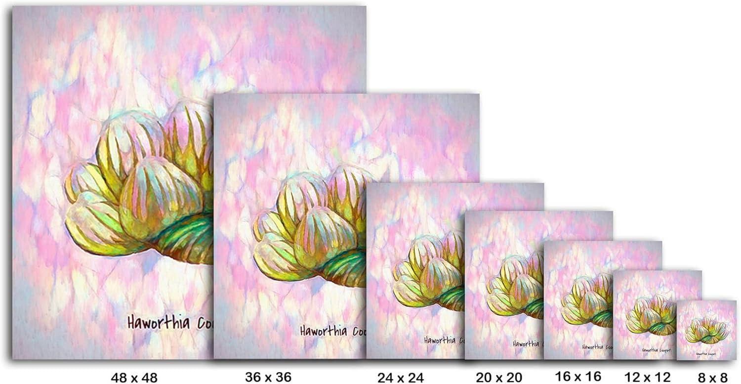 image:imageArmen Living Saguaro Sunshine Square Wrapped Canvas Wall Art Print 48 x 4820 x 20