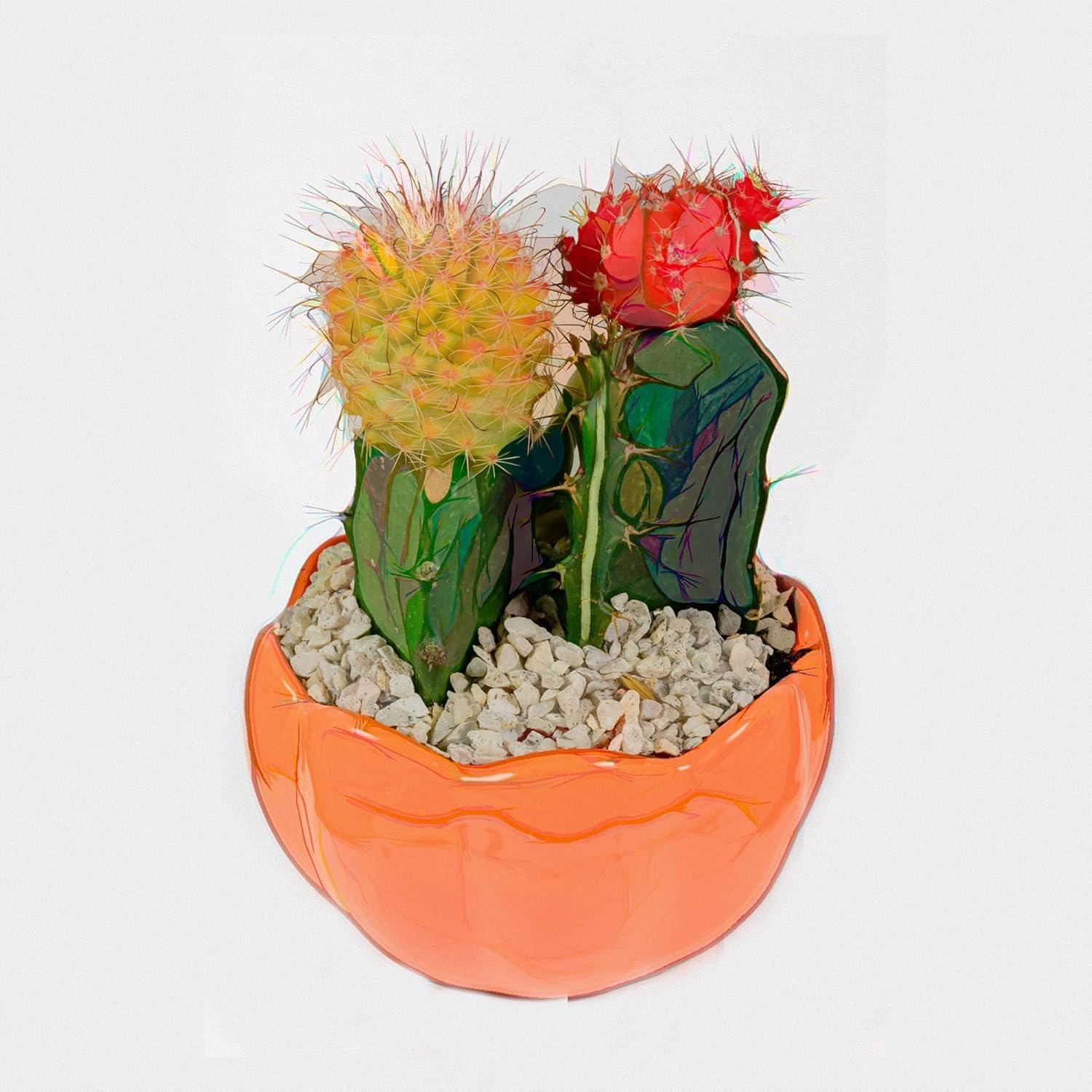 image:imageArmen Living Watercolor Cactus 524 Square Wrapped Canvas Wall Art Print 12 x 1220 x 20