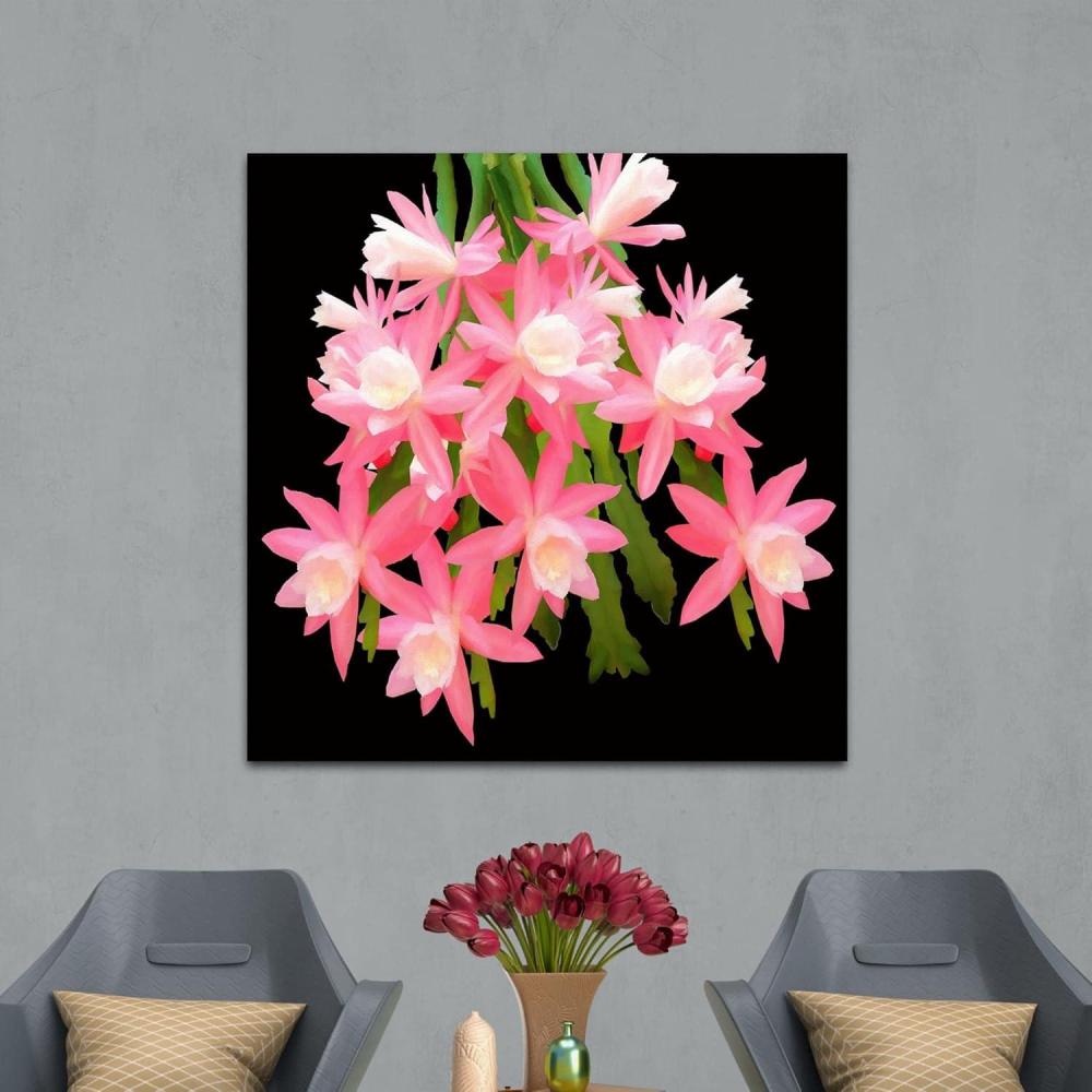 image:imageArmen Living Cactus Succulents 649  Square Wrapped Canvas Wall Art Print 12 x 1236 x 36