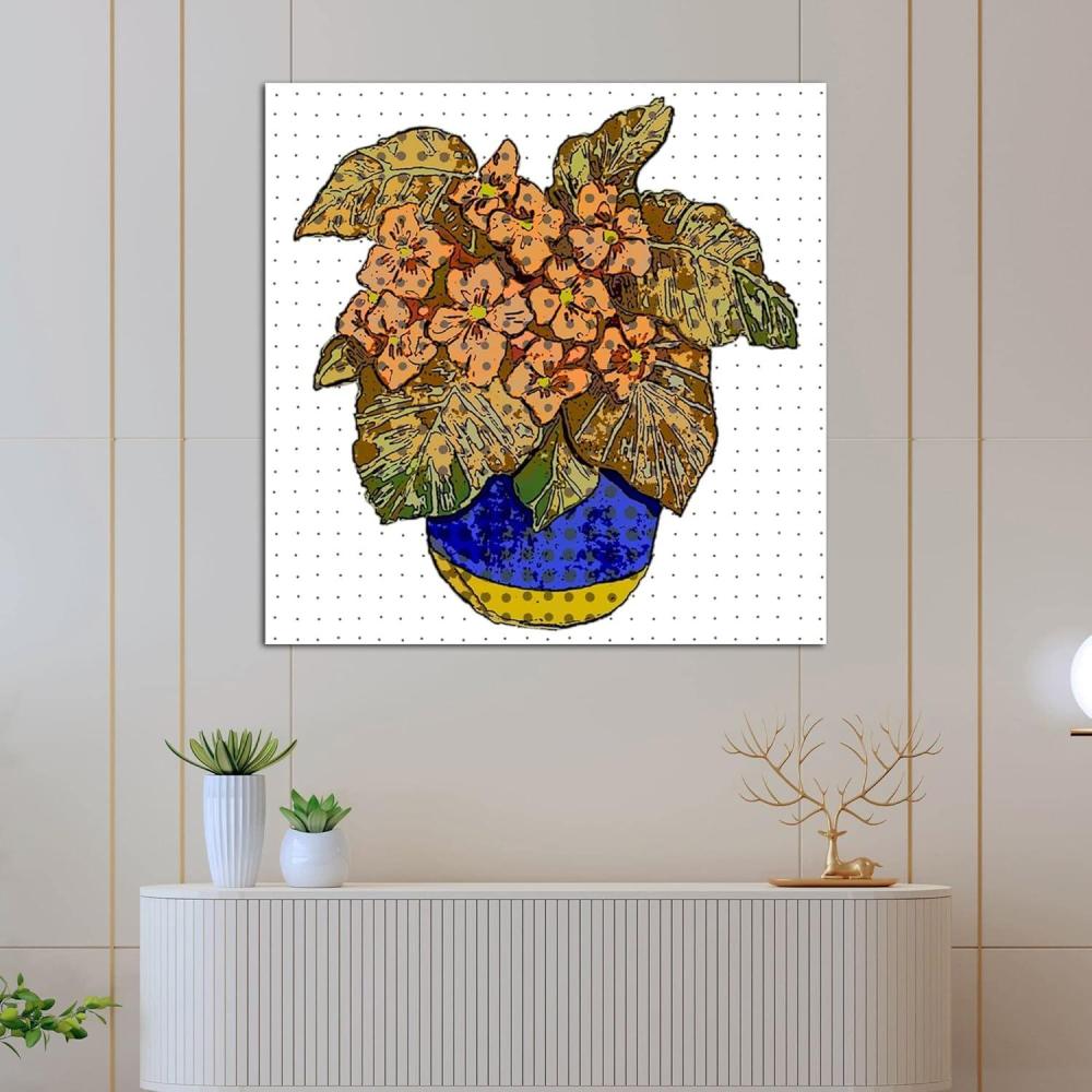 image:imageArmen Living Pop Art Flowers 151  Square Wrapped Canvas Wall Art Print 20 x 2016x16