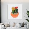 image:imageArmen Living Watercolor Cactus 524  Square Wrapped Canvas Wall Art Print 12 x 128 x 8