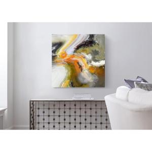Armen Living First Sunrise – Square Wrapped Canvas Wall Art Print 24 x 24(12″L x 12″W)