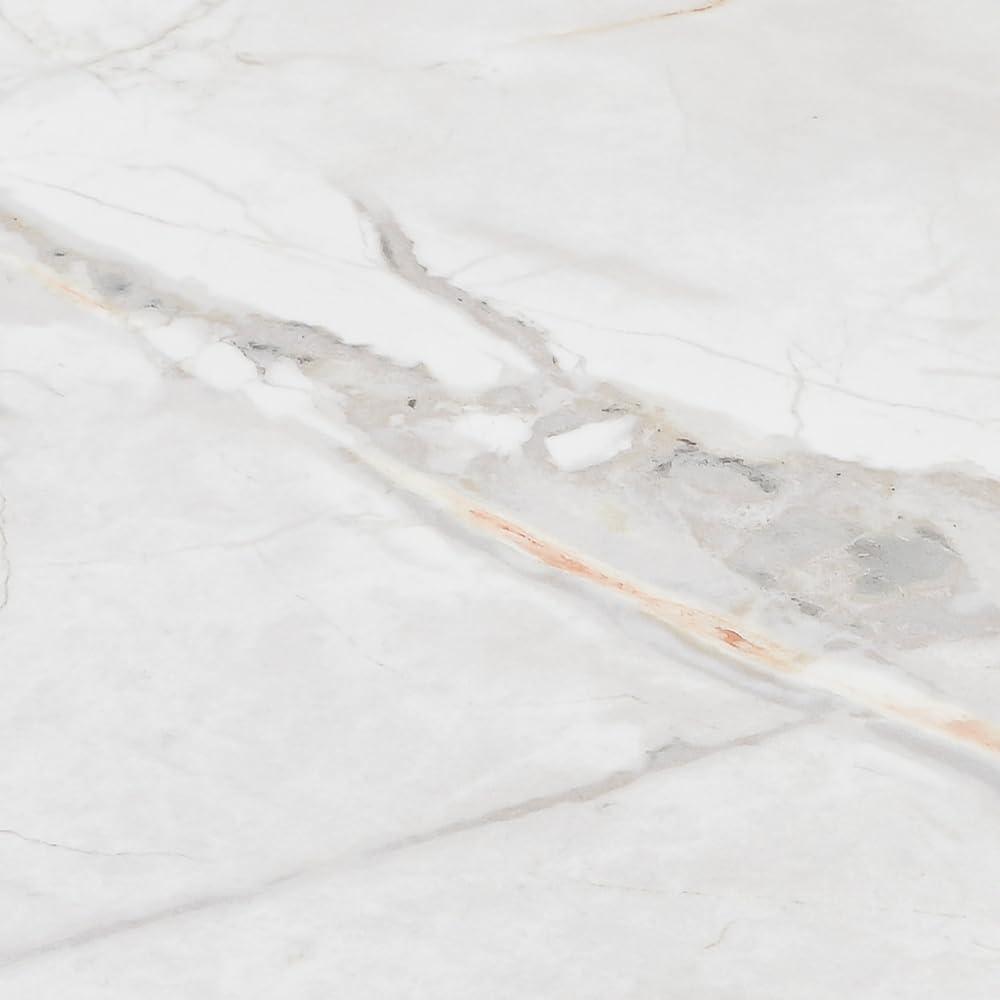 image:imageArmen Living Giana Extendable Dining Table in Stone and Metal with Glass Top