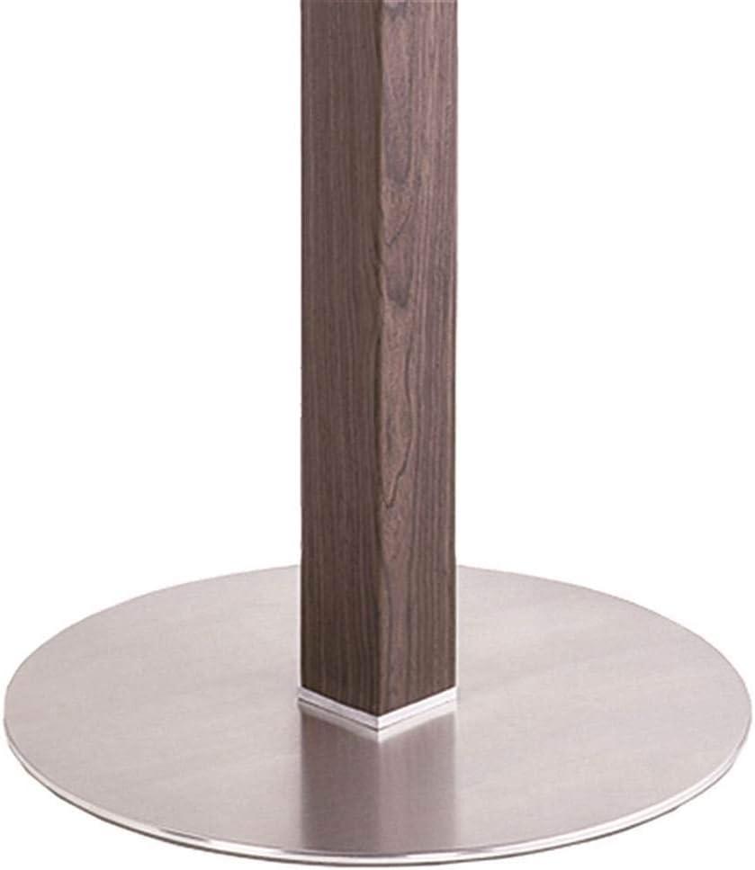 image:imageArmen Living LCCADIB201TO Caf Dining Table with Clear Glass and Brushed Stainless Steel Finish