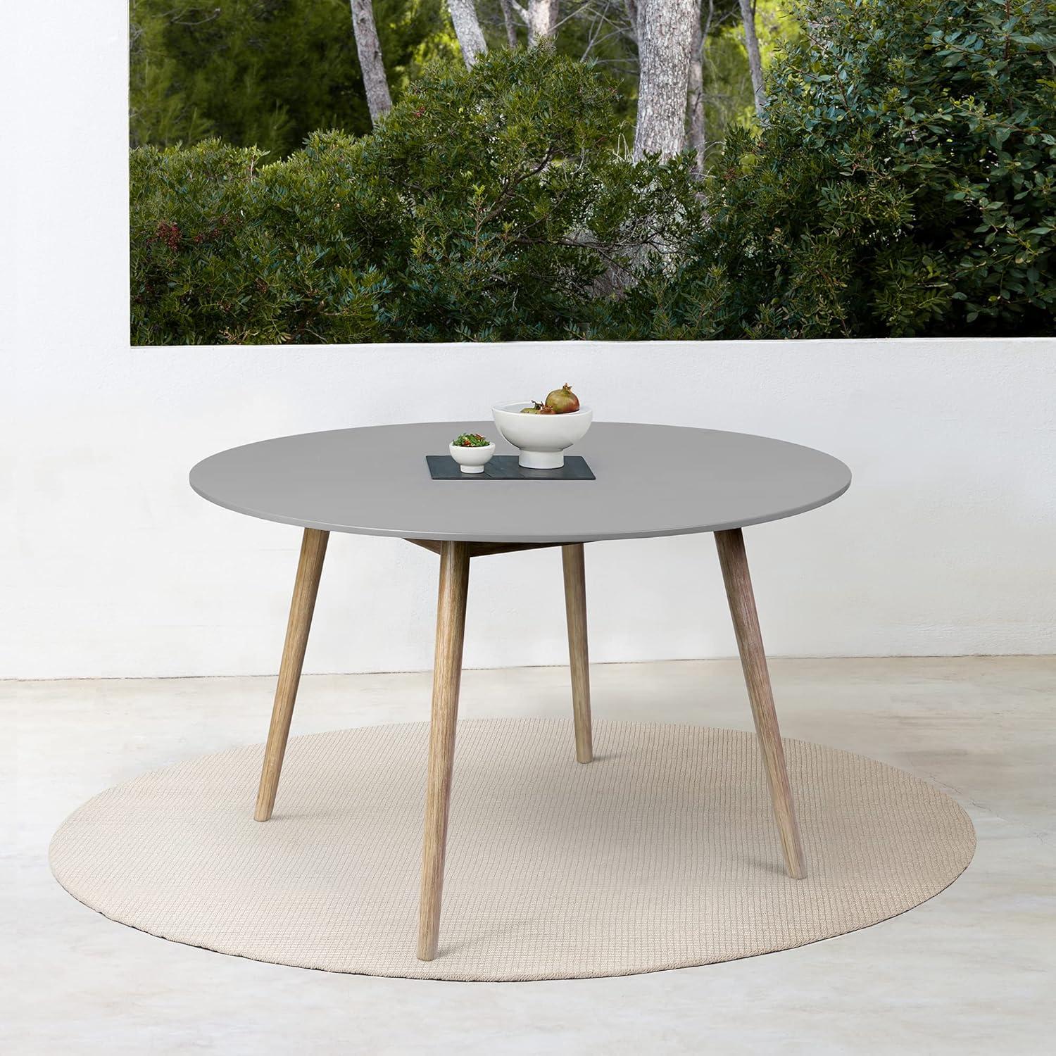 image:imageArmen Living Sydney Outdoor Patio Round Dining Table in Light Eucalyptus and Grey StoneLight Eucalyptus