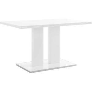 Armen Living Amanda Dining Table, 51″ W, Off-White