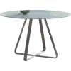 image:imageArmen Living Cameo Dining Table with White Glass and Brushed Stainless Steel Finish