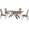 image:imageArmen Living Modena Parker Modern Dining Table and Chairs Set 5 Piece Gray