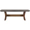 image:imageArmen Living Picadilly Rectangle Dining Table in Acacia Wood and Concrete