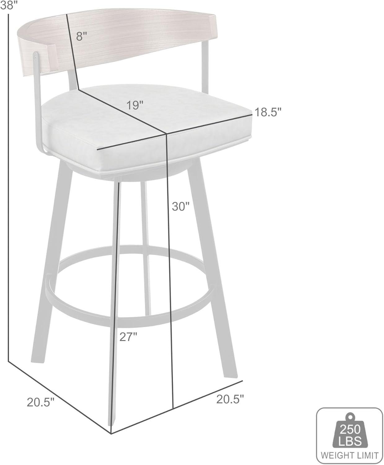 image:imageLacey 26 Swivel Counter Stool in Black Iron with Black Walnut Finish and Vintage Gray Faux Leather Set of 3Vintage Gray