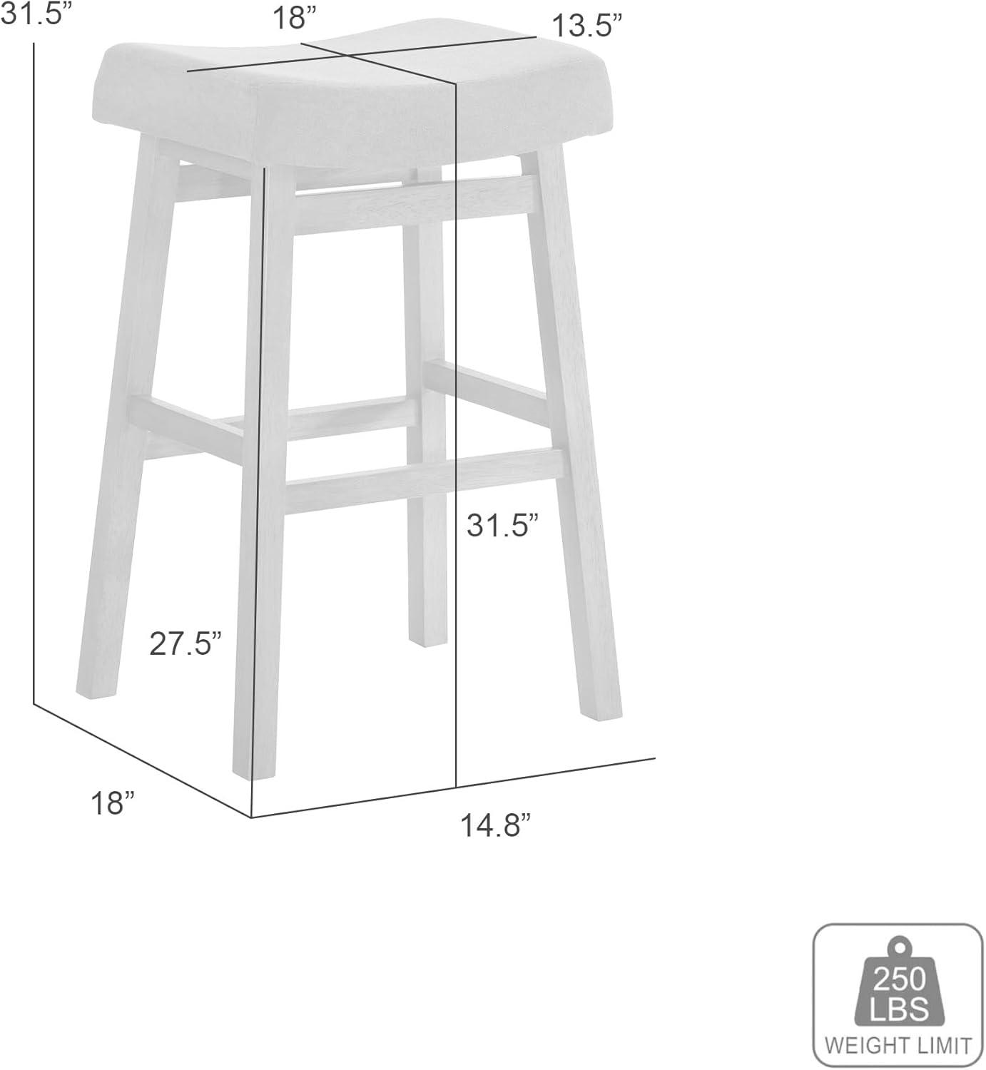 image:imageLenon Modern Farmhouse Wood Bar Height Kitchen Bar Stool in Amber Glow Finish with Taupe Fabric Upholstered SeatTaupe