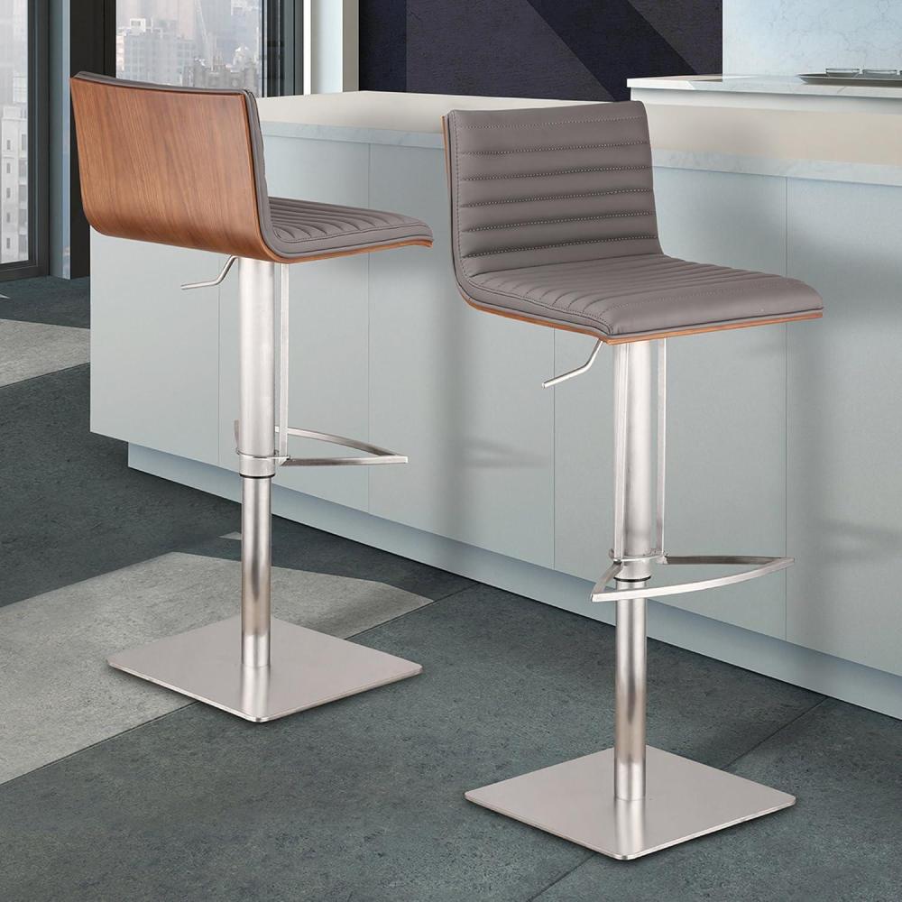 image:imageOrbea Barstool WhiteGreyWalnut