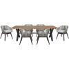 image:imageArmen Living GlendoraTutti Frutti Modern Outdoor Patio Dining 7 Piece Set Gray