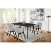image:imageArmen Living Westmont and Renzo 5 Piece Dining Set 59 Rectangular GreyBlack Wood