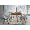 image:imageArmen Living Arcadia and Talulah 5 Piece Dining Set 48 Round GreyWalnut Wood