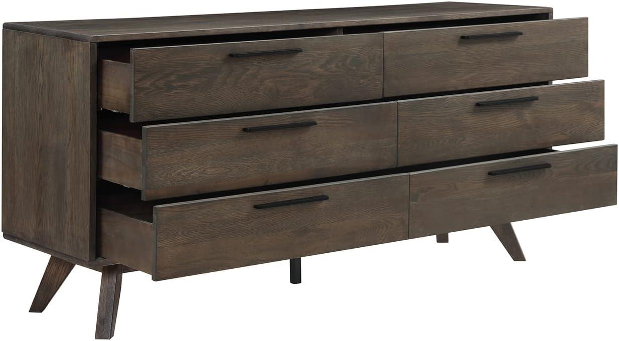 image:imageArmen Living Astoria Oak Dresser for Bedroom with 6 Drawers