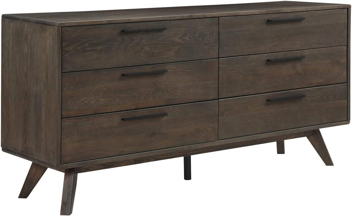 image:imageArmen Living Astoria Oak Dresser for Bedroom with 6 Drawers