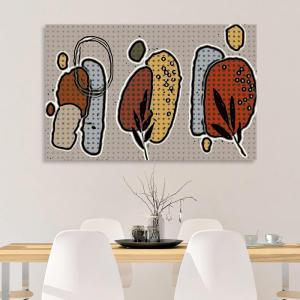 Armen Living Boho Abstract 60 – Rectangular Wrapped Canvas Wall Art Print 60 x 40(18×12)