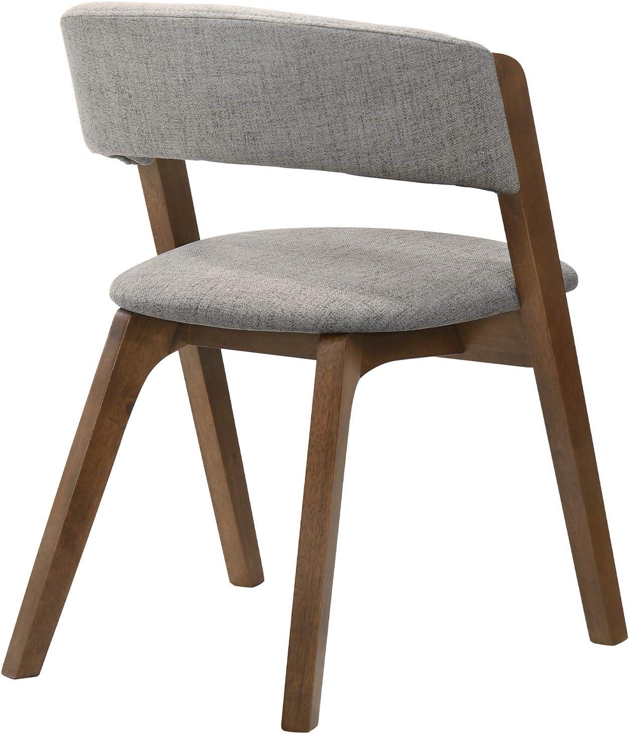 image:imageArmen Living Cirque Rowan 5 Piece Walnut Dining Set Grey
