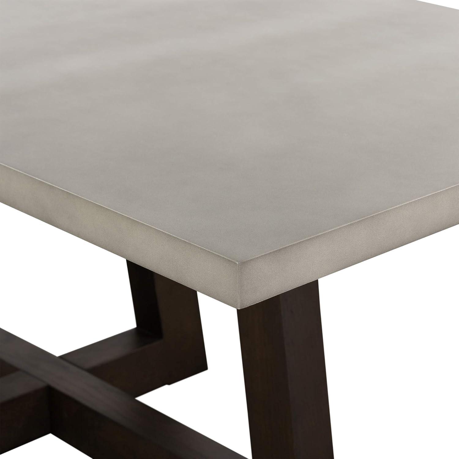 image:imageArmen Living Elodie Grey Concrete and Dark Grey Oak Rectangle Dining Table