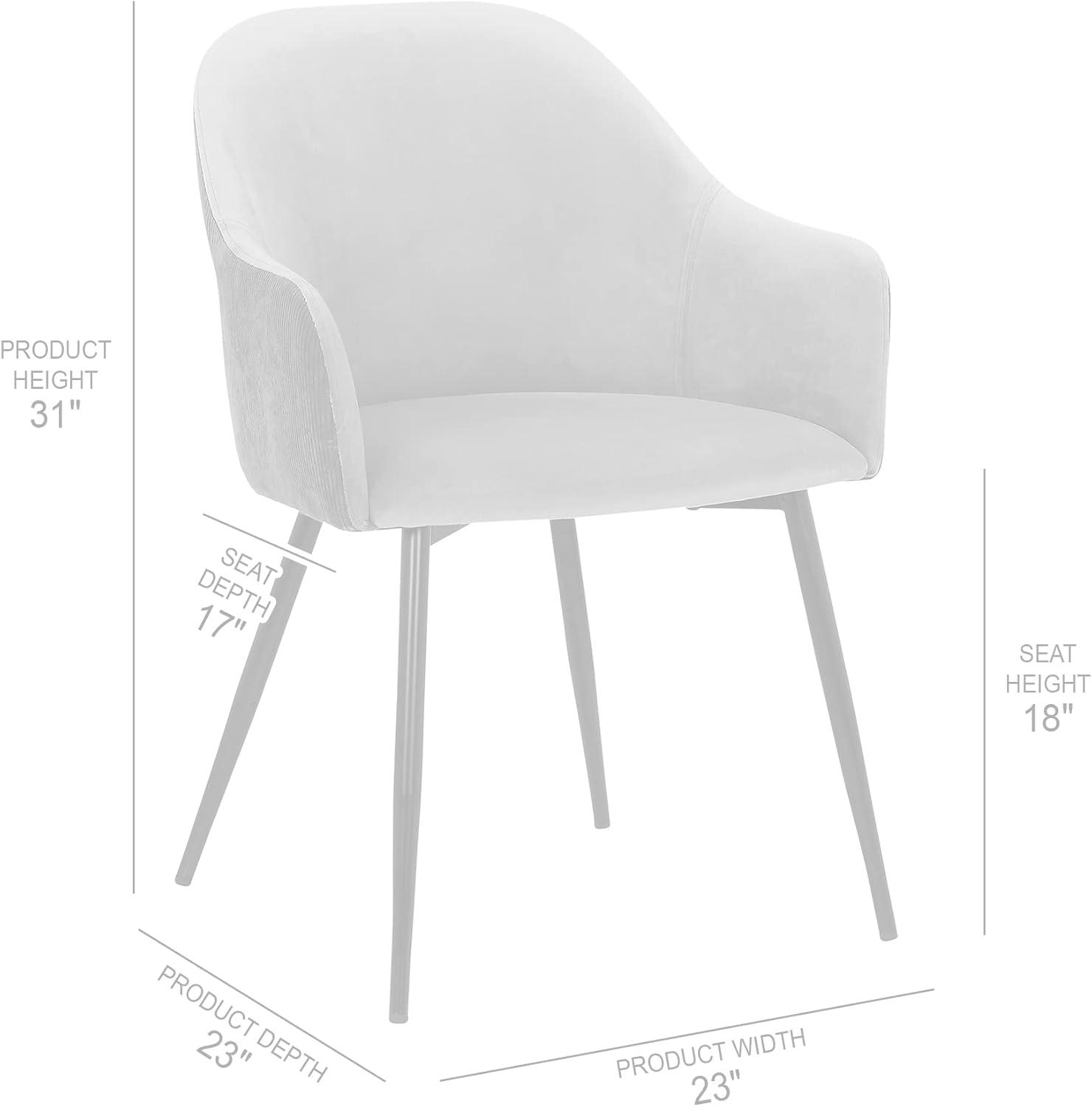 image:imageArmen Living Pixie Two Tone Teal Fabric Dining Room Chair with Black Metal LegsTeal