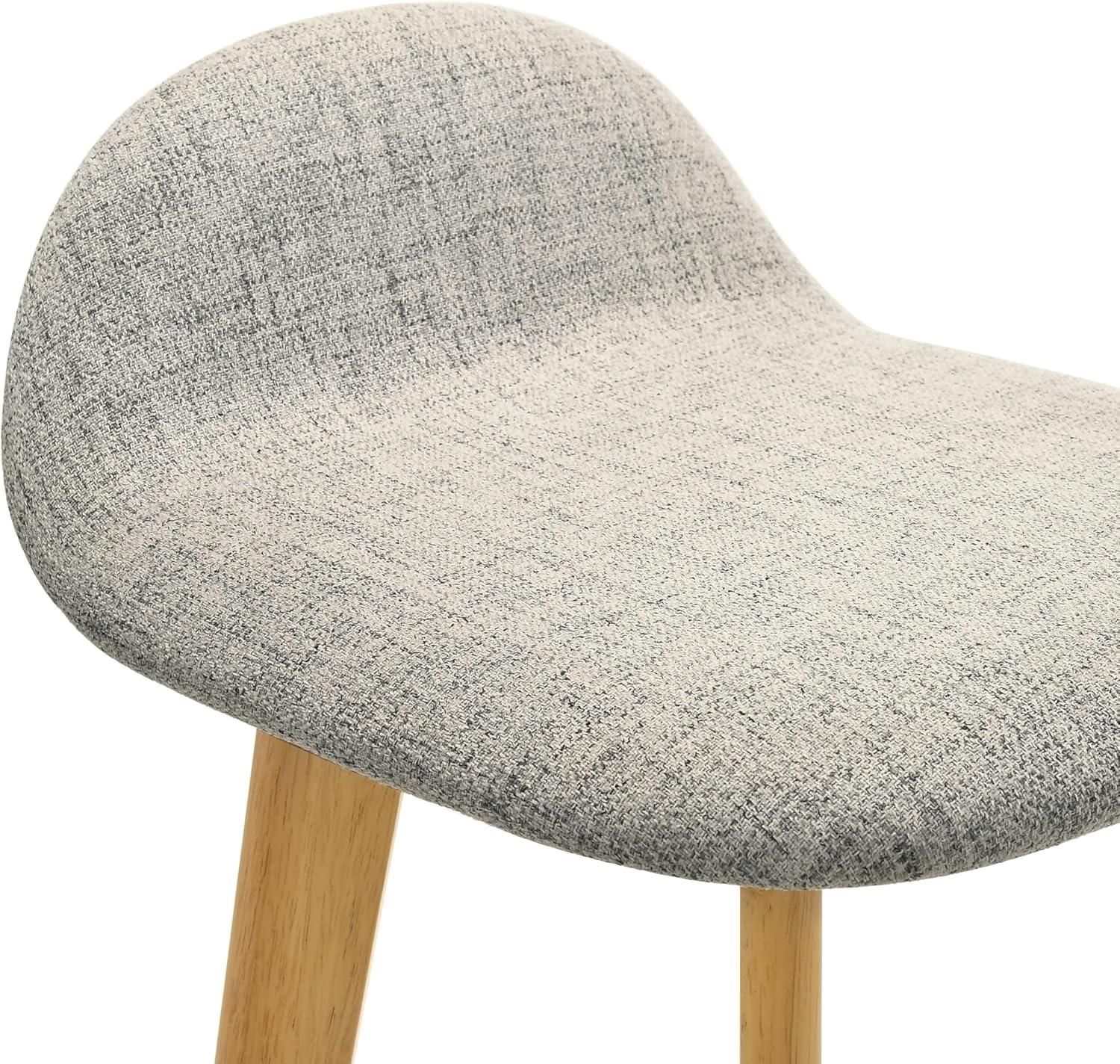 image:imageVera Upholstered Wood Counter Height Barstool in Natural Finish with Moss Green Seat Set of 6Stone GrayNatural