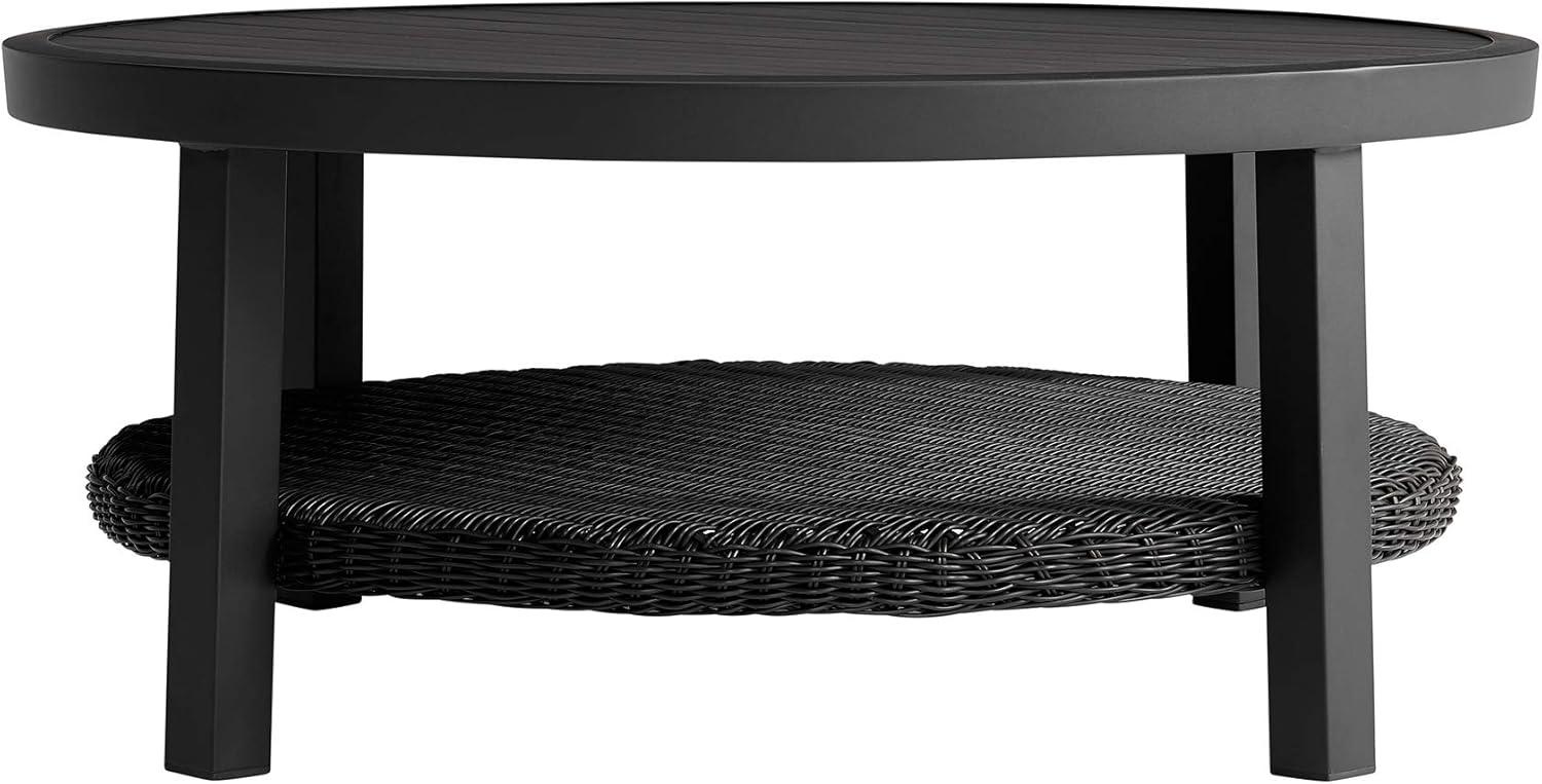 image:imageArmen Living Grand 3 Piece Black Aluminum Outdoor Seating Set with Dark Gray Cushions