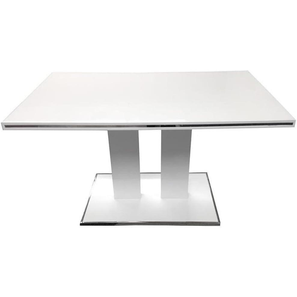 image:imageArmen Living Amanda 5Piece Modern Wood amp Metal Dining Set in White