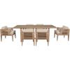 image:imageArmen Living Vivid Modern Outdoor Patio Dining 7 Piece Set Taupe