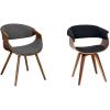 image:imageArmen Living Butterfly Dining Chair in Charcoal Fabric and Walnut Wood Finish amp Summer Chair in Charcoal Fabric and Walnut Wood Finish 31 x 25 x 22CharcoalWalnut