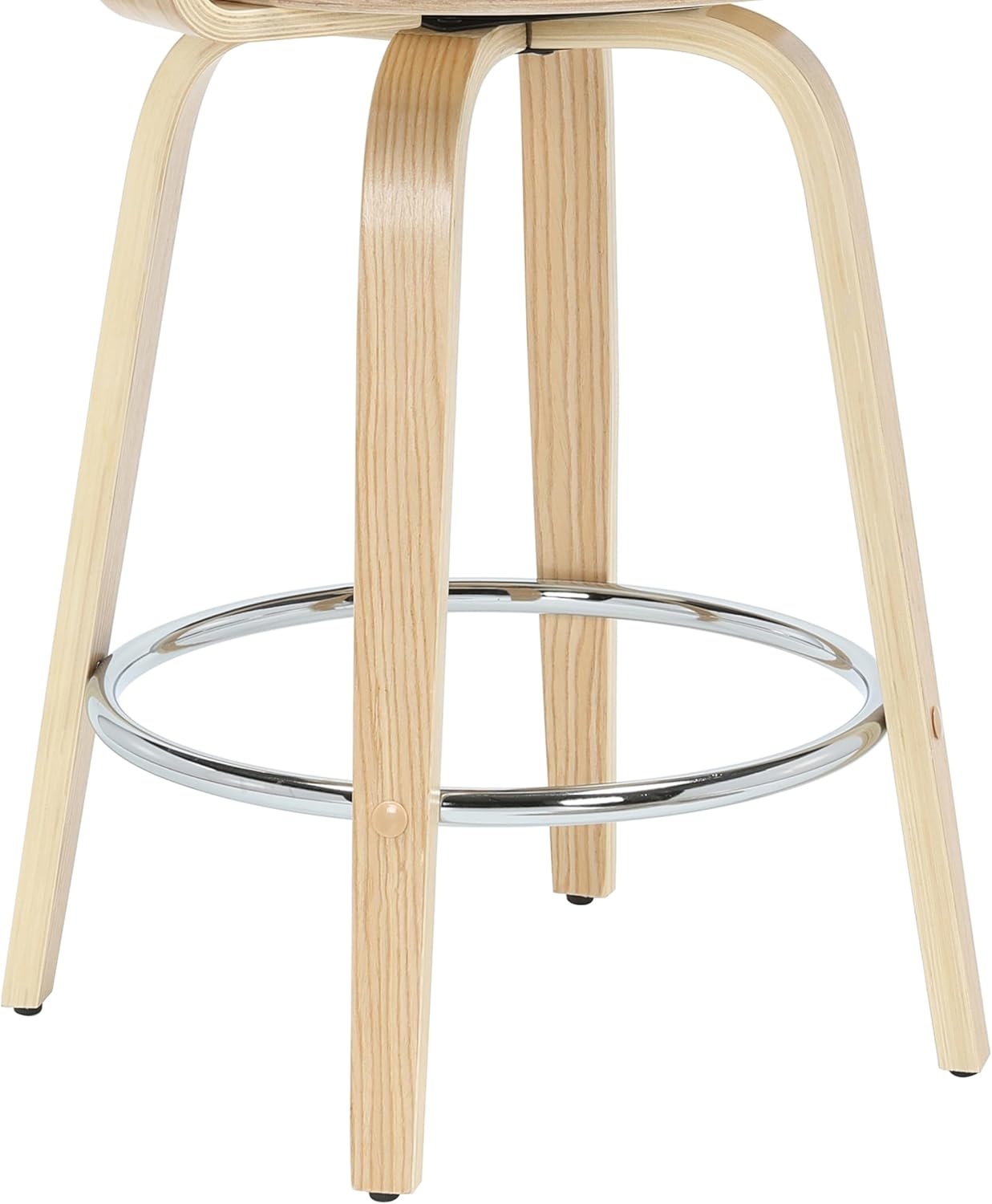 image:imageDaxton 40 in H Swivel Bar Height Vintage Green Round Back Wood Bar Stool with Faux Leather SeatVintage TaupeOak