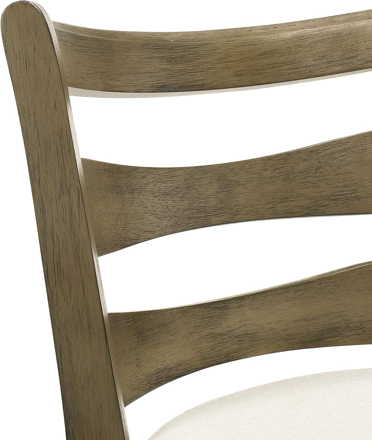 image:imageMelindra Modern Farmhouse Swivel Wood Bar Height Kitchen Bar Stool in Putty Brown Finish with White Boucle Fabric Upholstered Seat Set of 3WhitePutty Brown